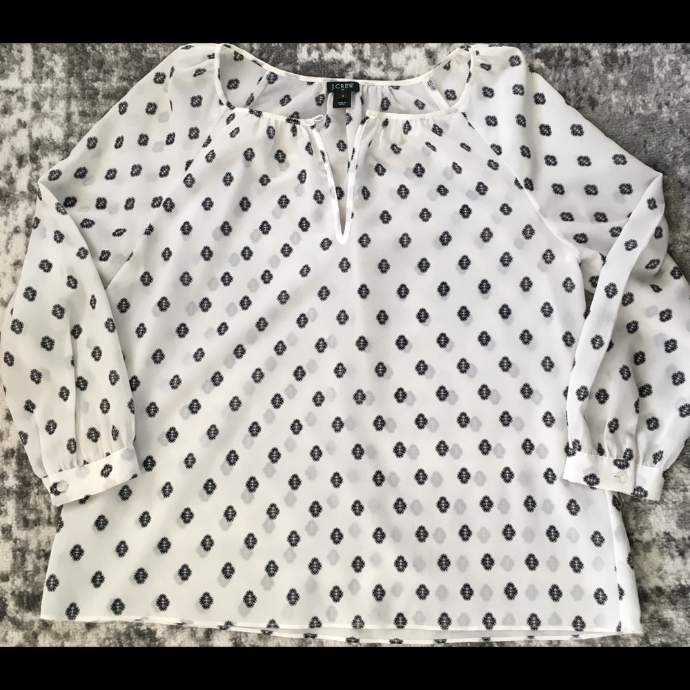 J.Crew 3/4 length sleeve Blouse